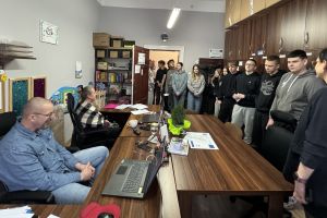 Uczniowie Technikum Logistycznego na "Lekcji w Starostwie"