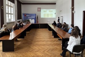 Uczniowie ZSO w Wąbrzeźnie na "Lekcji w starostwie"