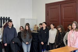 Uczniowie ZSO w Wąbrzeźnie na "Lekcji w starostwie"