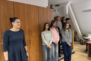 Uczniowie ZSO w Wąbrzeźnie na "Lekcji w starostwie"