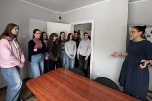 Uczniowie ZSO w Wąbrzeźnie na "Lekcji w starostwie"