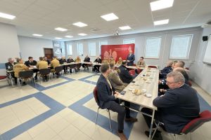 Narada roczna w Komendzie Powiatowej Państwowej Straży Pożarnej w Wąbrzeźnie