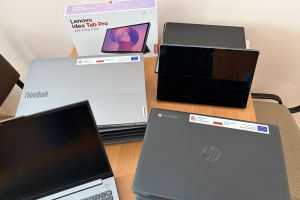 Nowy sprzęt komputerowy dla uczniów ZS i ZSO w Wąbrzeźnie - laptopy i tablety
