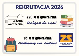 Grafika z logiem ZS i ZSO w Wąbrzeźnie
