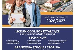 Plakat ZS w Wąbrzeźnie