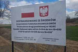 Przebudowa drogi powiatowa 1424C Rywałd - Dębowa Łąka
