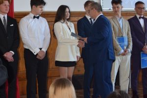 Zakończenie roku maturzustów Zespołu Szkół w Wąbrzeźnie