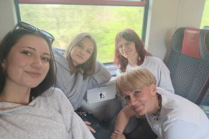 Uczennice Zespołu Szkół w Wąbrzeźnie na wycieczce do Bydgoszczy