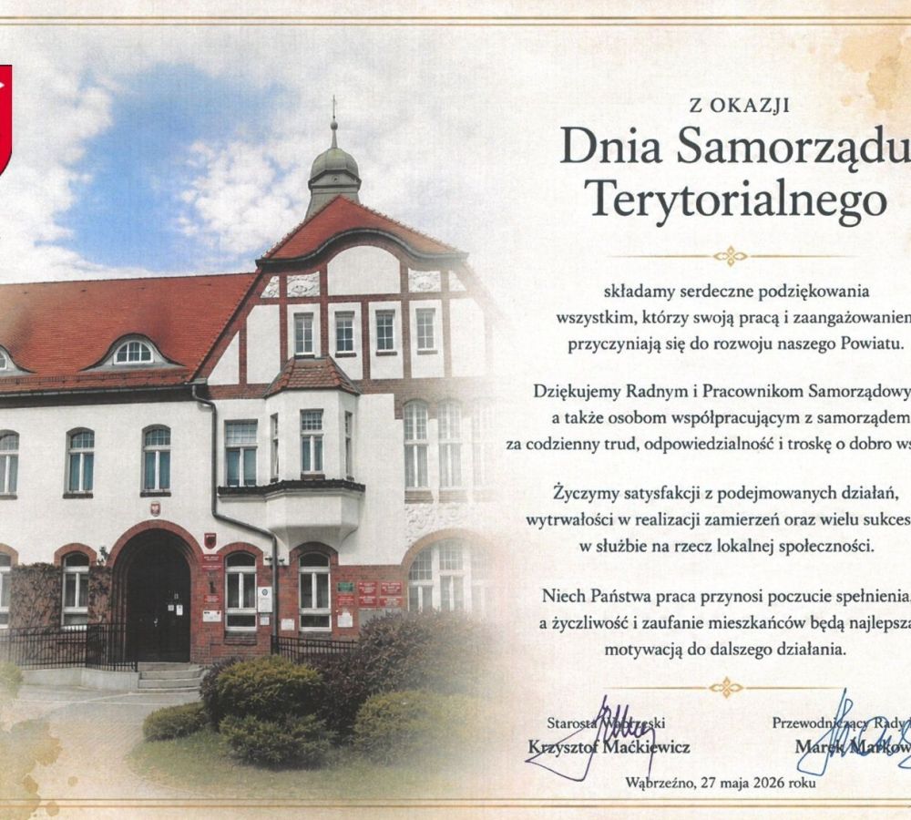 Z okazji Dnia Samorządu Terytorialnego składamy serdeczne podziękowania wszystkim, którzy swoją pracą i zaangażowaniem...