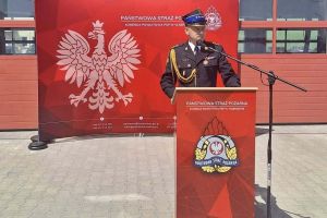 Powiatowe Obchody Dnia Strażaka w Komendzie Powiatowej PSP w Wąbrzeźnie
