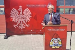 Powiatowe Obchody Dnia Strażaka w Komendzie Powiatowej PSP w Wąbrzeźnie