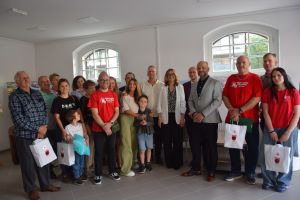 Uczestnicy spotkania krwiodawców Delegatury PCK w Wąbrzeźnie