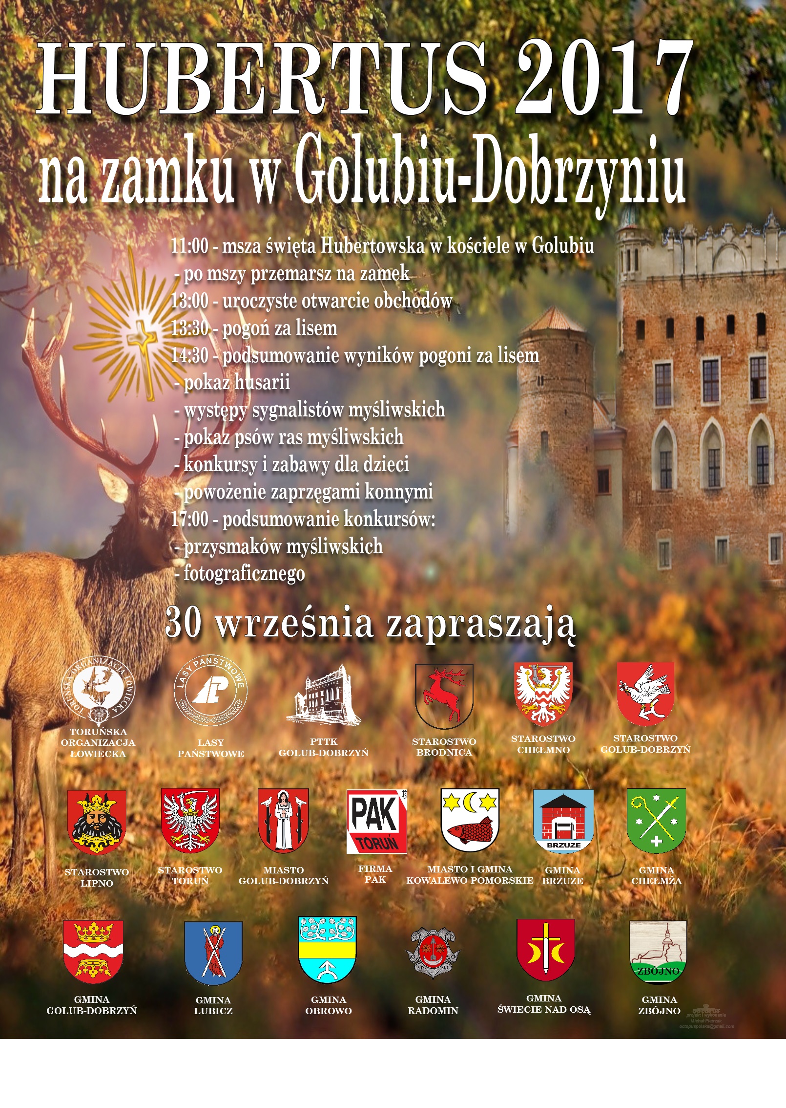 HUBERTUS 2017 na zamku w Golubiu-Dobrzyniu