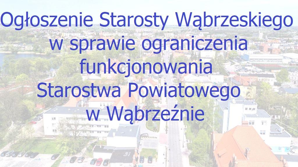 OGRANICZENIE FUNCKJONOWANIA STAROSTWA