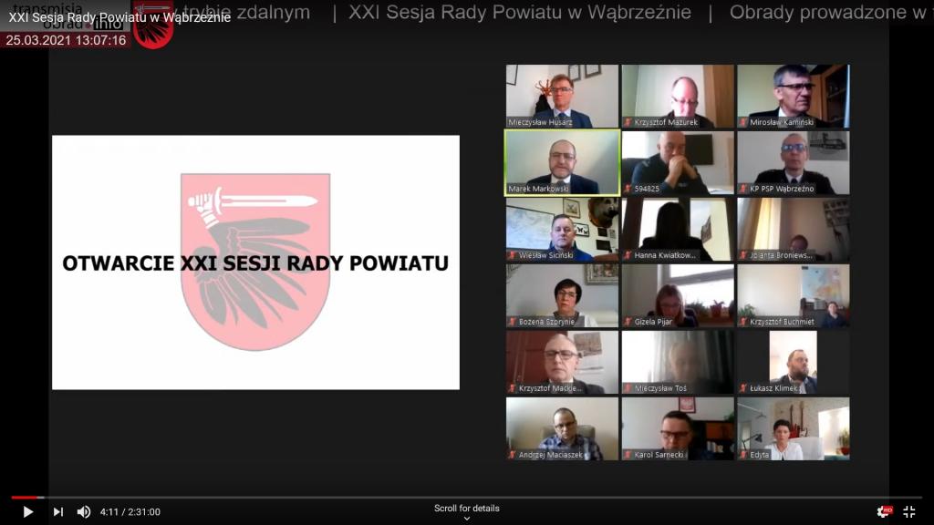 Odbyła się XXI sesja Rady Powiatu w Wąbrzeźnie