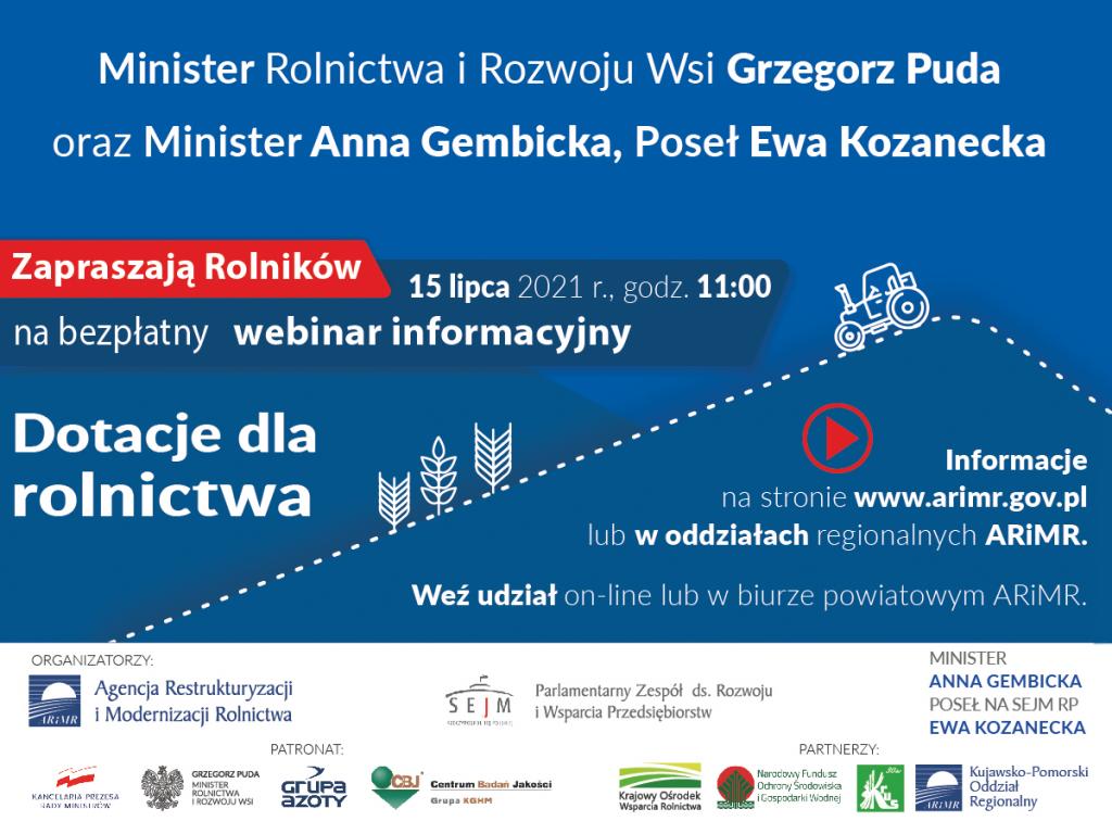 Webinar o pomocy dla rolników – zapraszamy!