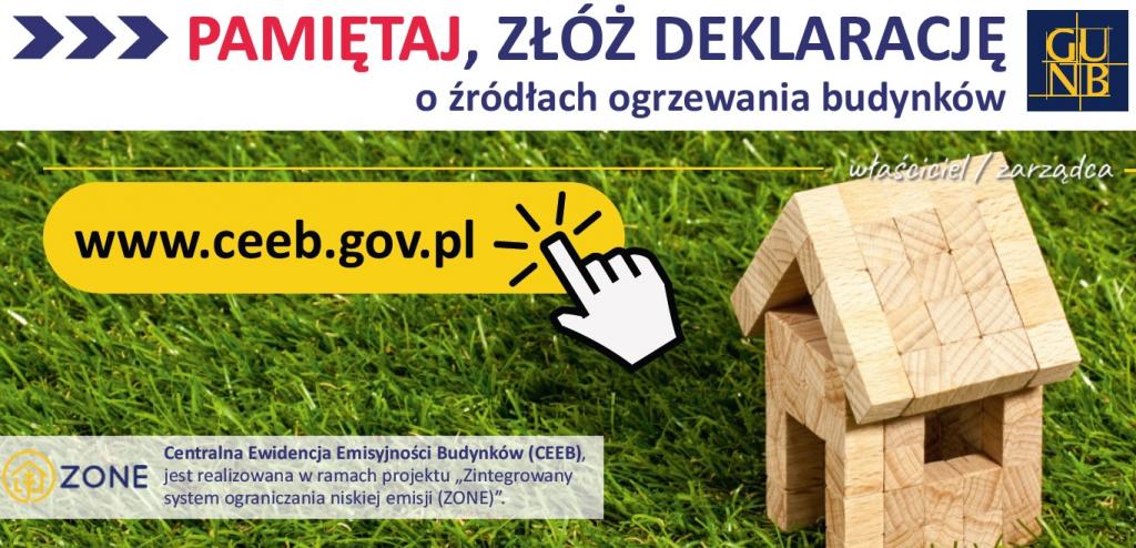 Pamiętaj, złóż deklarację o źródłach ogrzewania budynków!