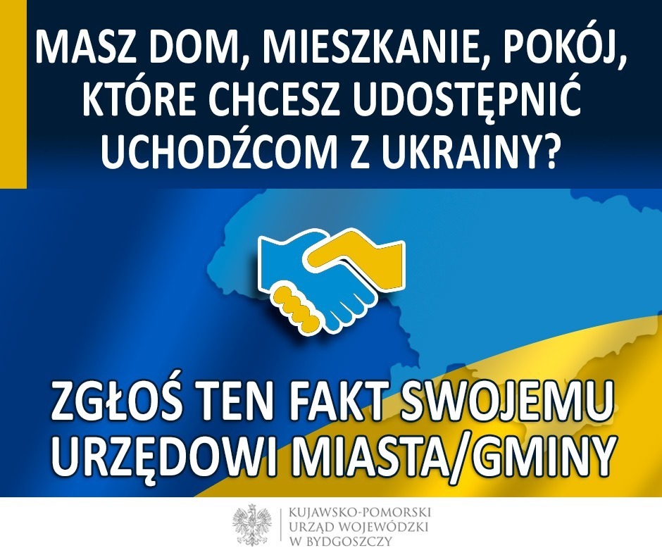 Masz dom, mieszkanie, pokój, który chcesz udostępnić uchodźcom z Ukrainy?