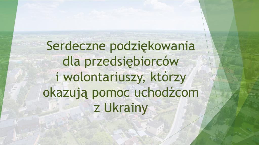 Przedsiębiorcy i wolontariusze okazują pomoc uchodźcom z Ukrainy
