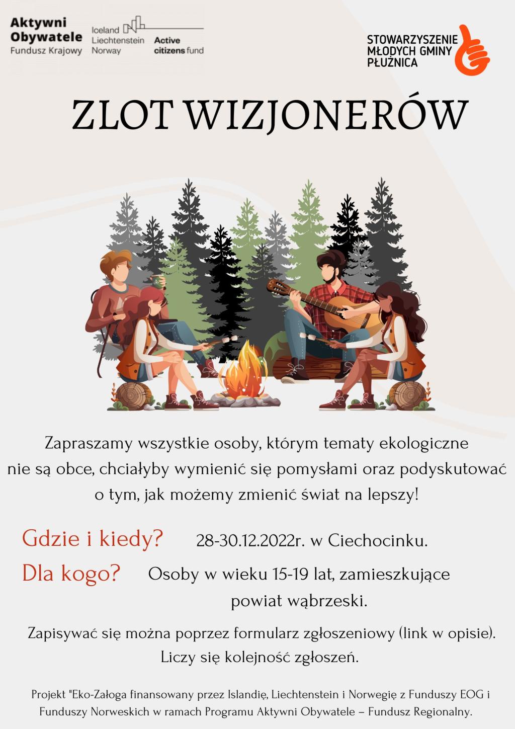 Stowarzyszenie Młodych Gminy Płużnica organizuje wyjazdowy ZLOT WIZJONERÓW!