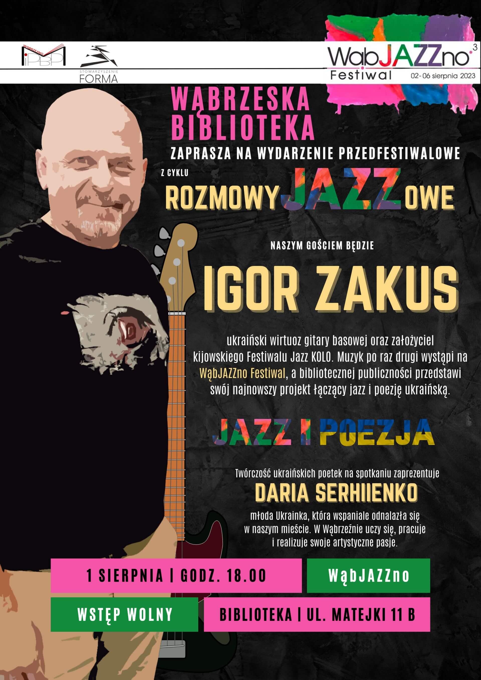 plakat przedstawiający postać igora zakusy