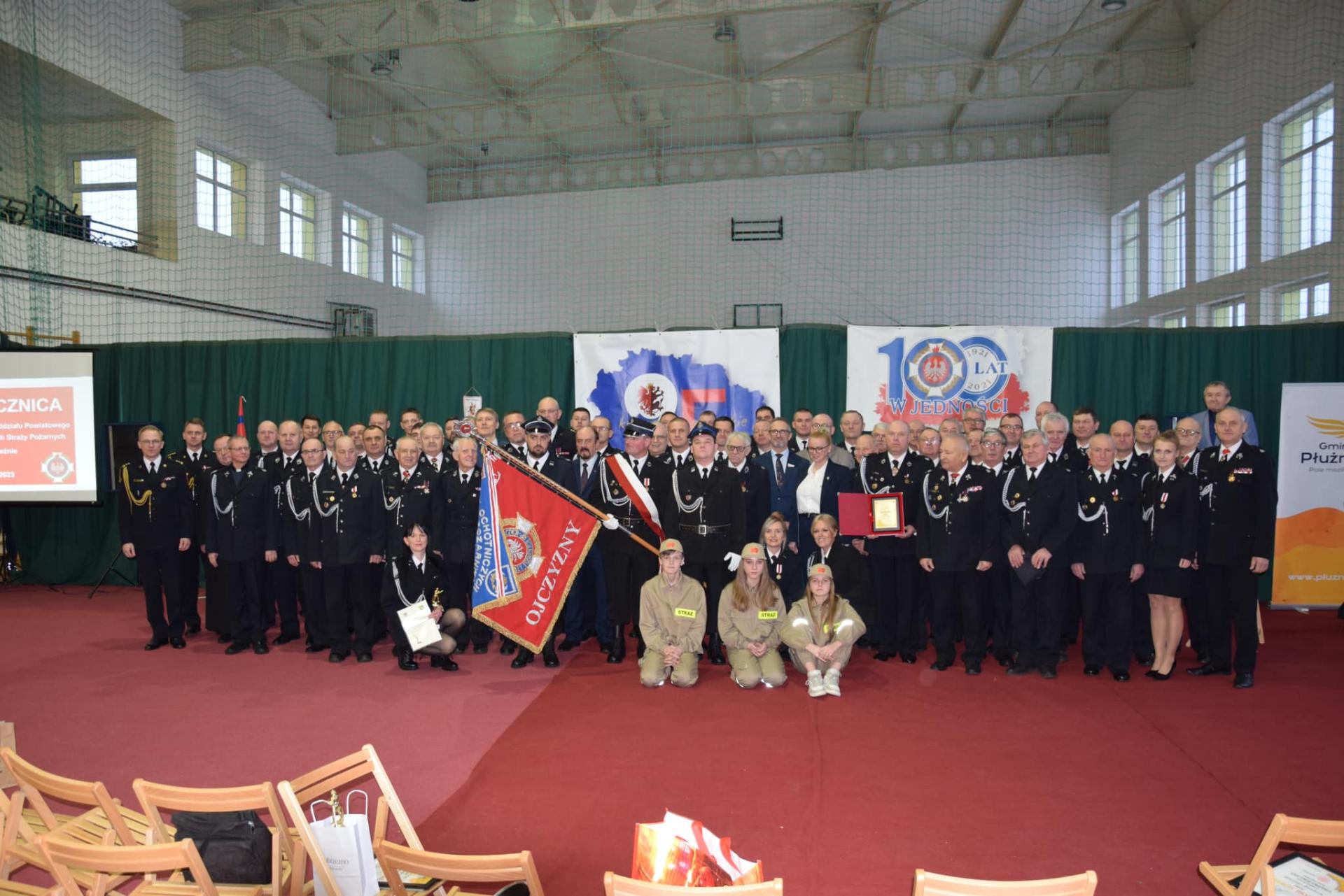 Spotkanie jubileuszowo-opłatkowe Zarządu Oddziału Powiatowego ZOSP RP w Wąbrzeźnie