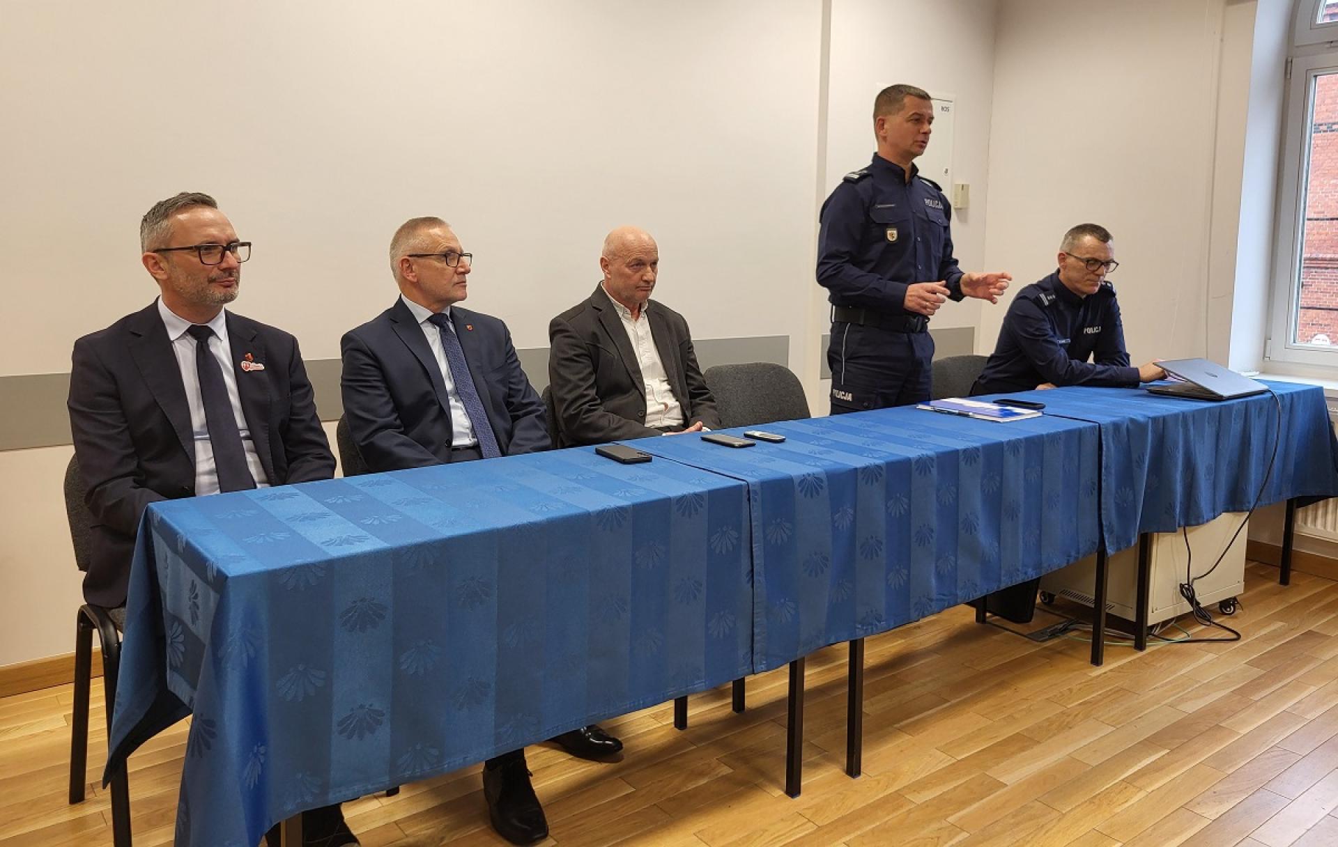 Odprawa roczna w Komendzie Powiatowej Policji w Wąbrzeźnie