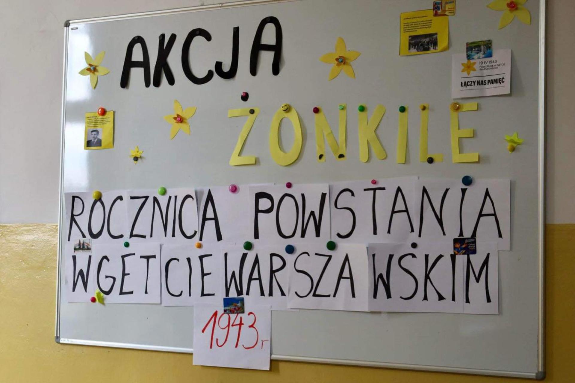 „Akcja Żonkile” - Rocznica Powstania w Getcie Warszawskim