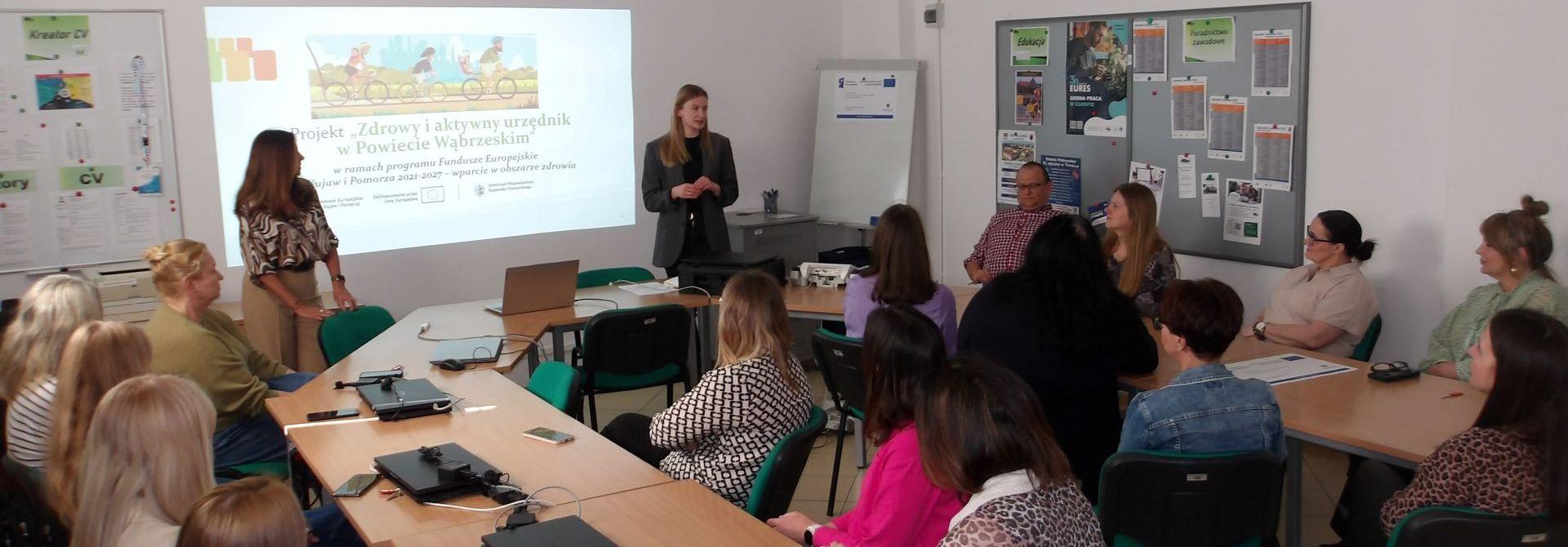 Kolejne działania w ramach projektu „Zdrowy i aktywny urzędnik w Powiecie Wąbrzeskim”