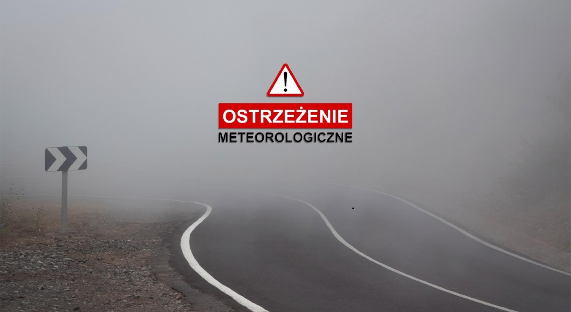 Ostrzeżenie meteorologiczne - Gęsta mgła