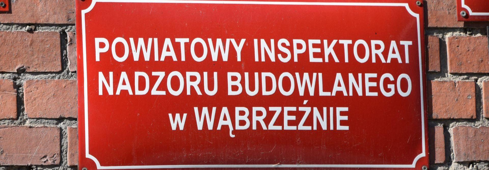 Informacja Powiatowego Inspektora Nadzoru Budowlanego w Wąbrzeźnie