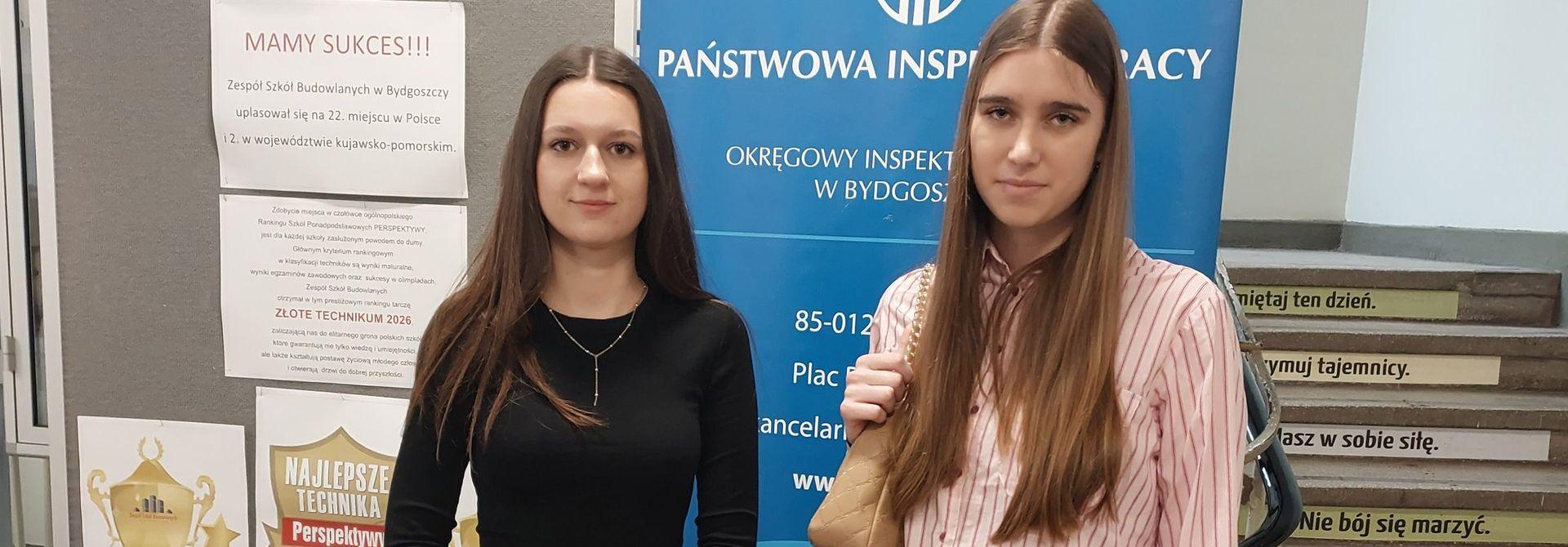 Uczennice Zespołu Szkół w Wąbrzeźnie w etapie regionalnym konkursu PIP