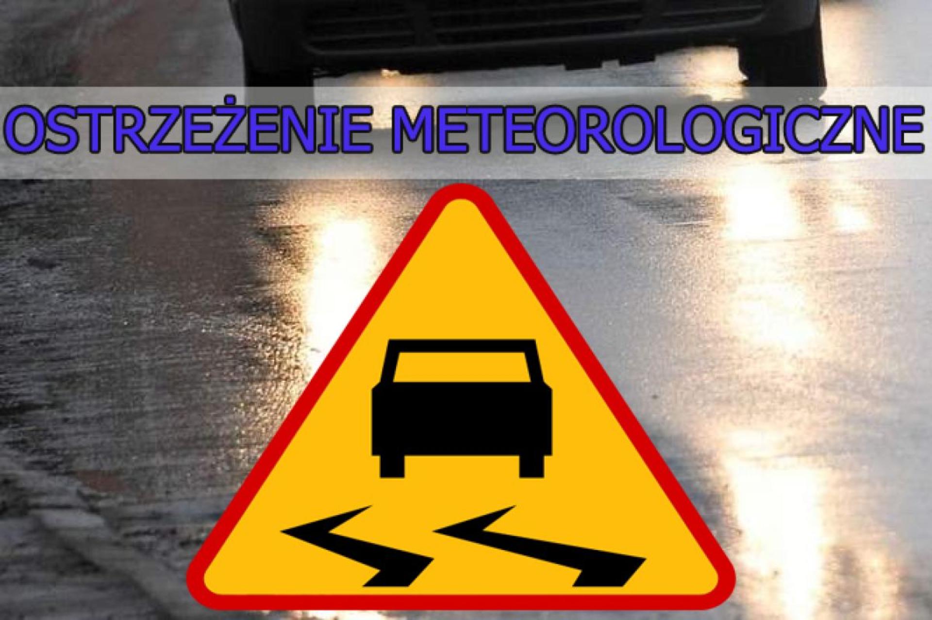 Ostrzeżenie meteorologiczne - oblodzenie!
