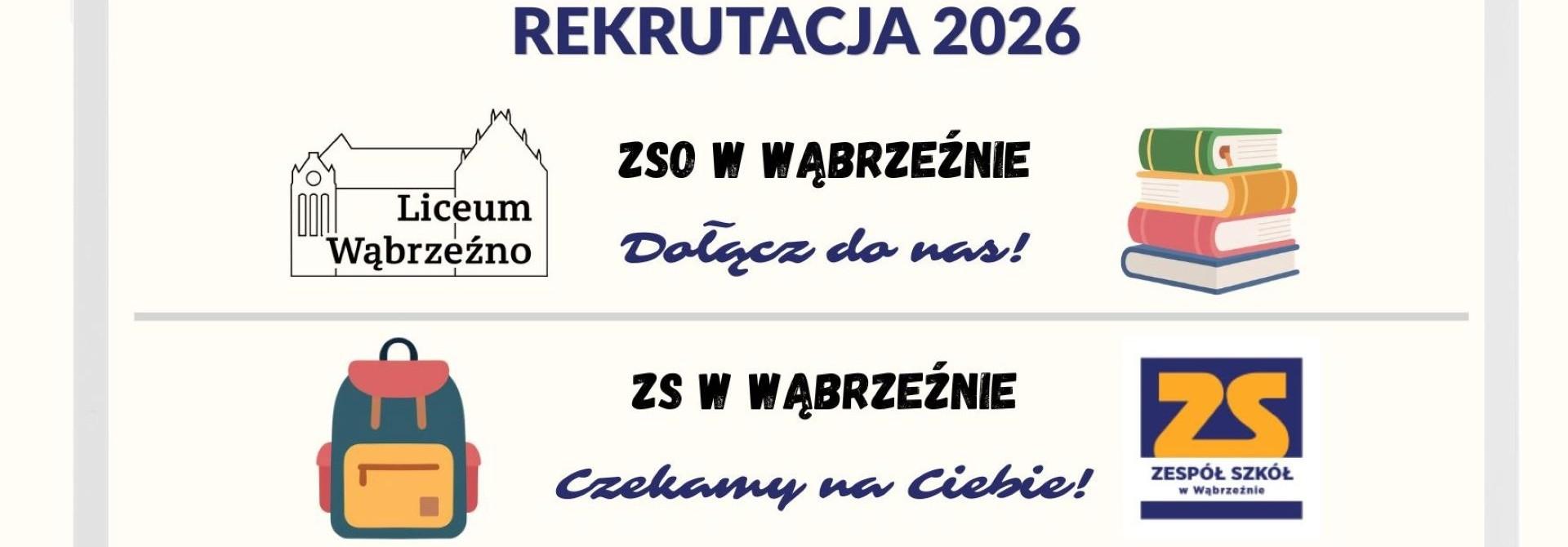 Rekrutacja do szkół prowadzonych przez Powiat Wąbrzeski