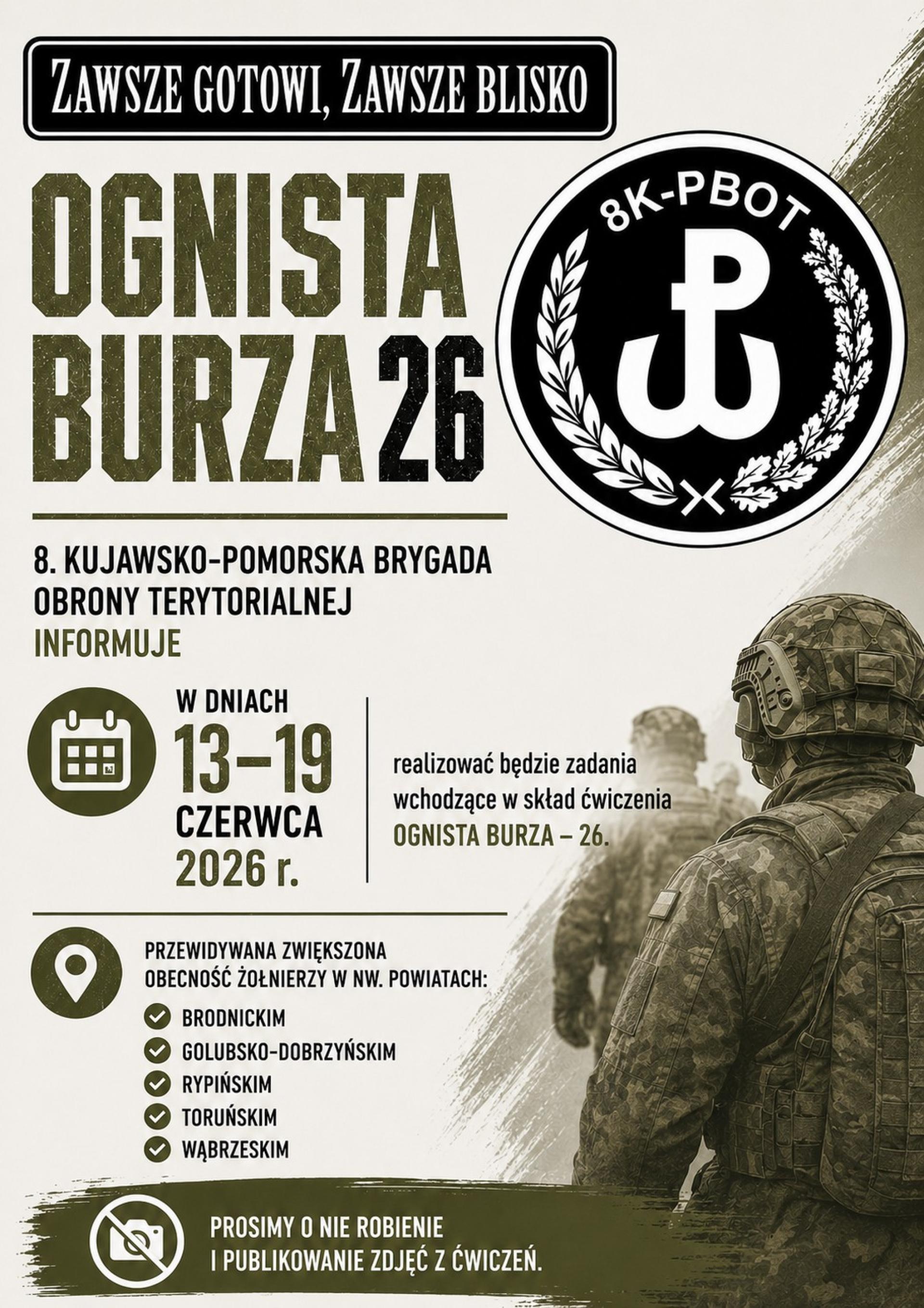 Ćwiczenia „OGNISTA BURZA 26”