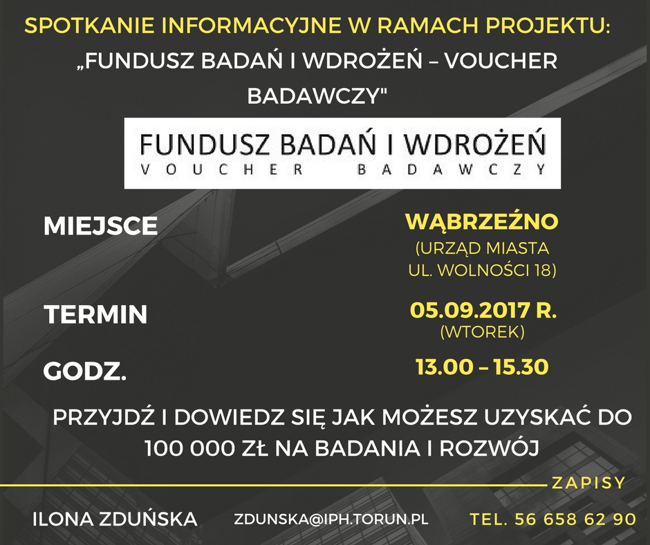 FUNDUSZ BADAŃ I WDROŻEŃ – VOUCHER BADAWCZY (FBiW-VB)